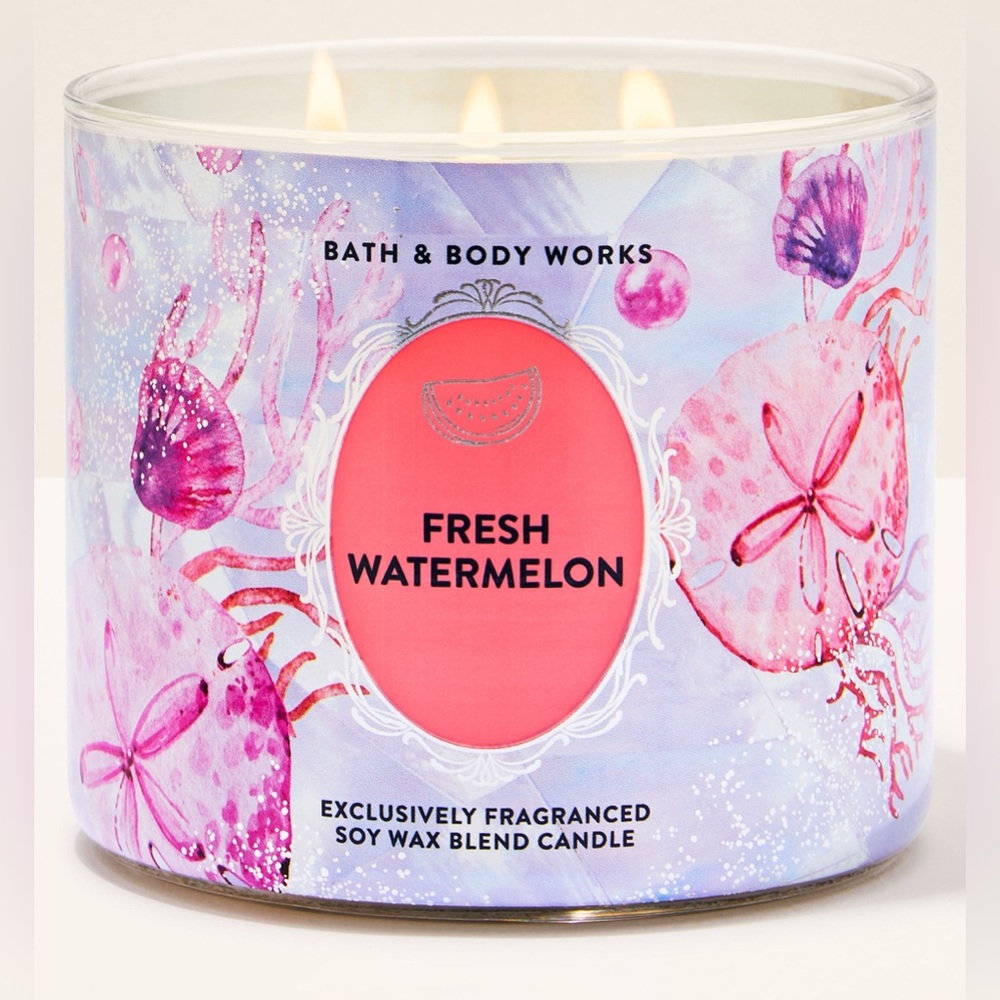 BBW Fresh Watermelon 3 Wick Candle